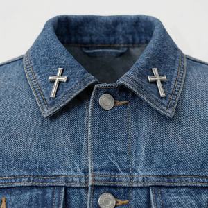 Vêtements pour femmes, mode, vestes en jean délavées, sequins, couleur personnalisée, veste en jean élégante, vêtements d'extérieur décontractés, streetwear, haut - Product Image 4