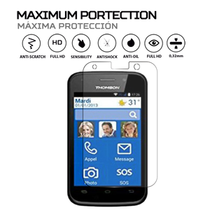 Protecteur d'écran antichoc pour téléphone portable Thomson Serea 350 Premium, film de protection - Product Image 2