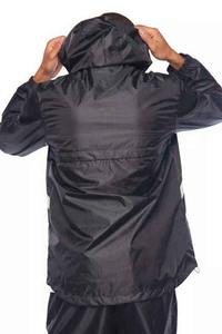 Conjunto Deportivo de Chaqueta Cortavientos Ligera de Nailon con Capucha, Impermeable, Estampada, de Invierno, para Hombre, Color Sólido - Product Image 6