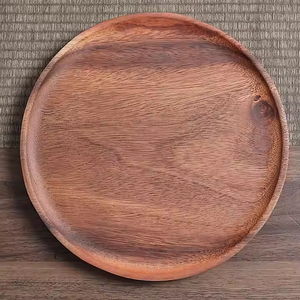 Plateau en bois massif nordique bon marché en gros pour les rafraîchissements fabriqués par Crescent Crafts - Product Image 2