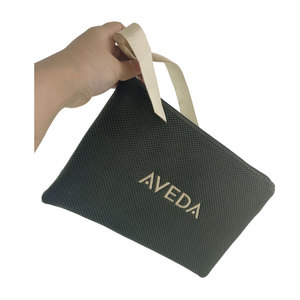 Pochette de maquillage en coton léger avec logo personnalisé de bonne qualité Sac cosmétique de maquillage avec fermeture éclair - Product Image 6