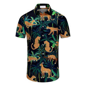 Chemises décontractées pour hommes de style streetwear, pour la plage, les vacances d'été, tissu extensible, anti-froissement, séchage rapide, respirant, sublimation - Product Image 2