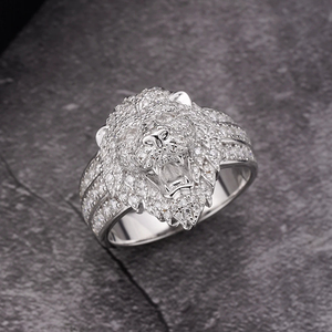 แหวนแต่งงานเงินแท้ประดับพลอยสีขาว ดีไซน์สวยงาม ประดับเพชรโมอิสซาไนต์เพาะเลี้ยงในห้องปฏิบัติการ เครื่องประดับชั้นดี - Product Image 4