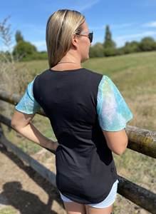 Camiseta de cuello redondo para mujer Suministro al por mayor de exportador indio cómodo y ecológico ¡El mejor precio garantizado! - Product Image 2