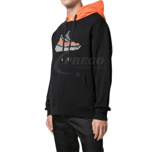 Men <b>Hoodie</b> Winter Casual Sporty Pullover Breathable <b>Lightweight</b> Polyester Cotton Fabric Streetwear Fashion Design Bulk Wholesale - Product Image 2