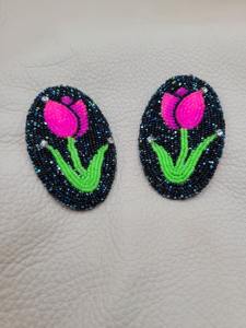 Los mejores pendientes bordados con cuentas de semillas Pendientes bordados con cuentas Pendientes bordados hechos a mano Personalizar completamente - Product Image 4