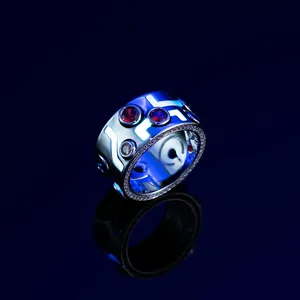 Anillo de Lujo con Moissanita, Plata 925, Engaste de Puntas, 0.5 Quilates, Unisex - Product Image 2