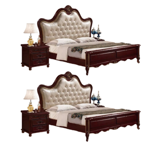 Producto Premium Juego de cama de madera maciza de teca Cama de madera para muebles de hotel y dormitorio Diseño antiguo Precio al por mayor - Product Image 2