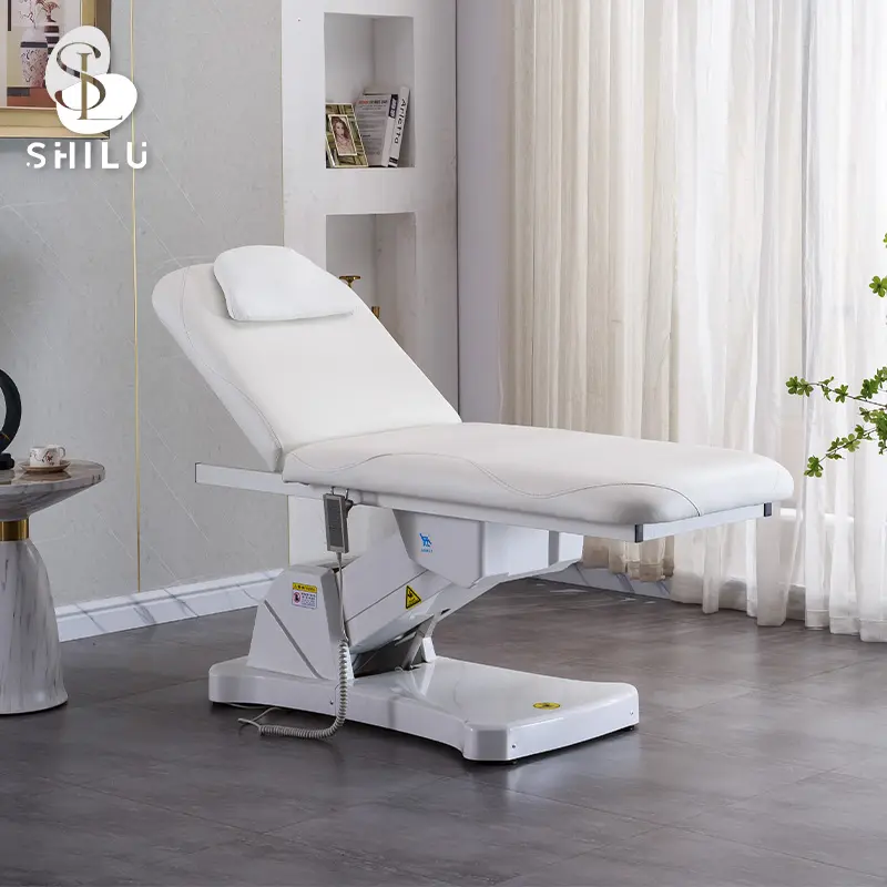 Chaise de beauté électrique multifonctionnelle Spa Salon Lit de massage de beauté Tatouage Lit de beauté/Chaise avec tabouret YMC12