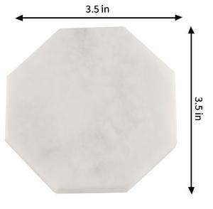 Suministro directo de fábrica, posavasos de mármol octogonal hechos a mano, alfombrillas de piedra decorativas de mesa geométricas para mesa de cocina - Product Image 3