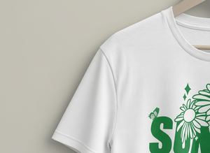 Camiseta Unisex de Estilo Vintage, Camiseta con Estampado Gráfico de Domingo por la Mañana, Estampado de Energía Positiva, 100% Algodón Transpirable, Personalizable al por Mayor - Product Image 4