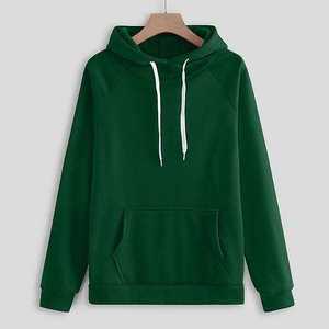 Ensemble de survêtement vert foncé respirant 100 % coton pour homme avec logo personnalisé, idéal pour la course et l'entraînement hivernal - Product Image 2