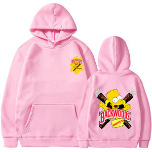 Nouveauté Sweat-shirt en coton et polyester avec logo personnalisé Homme Hip Hop Streetwear Sweat-shirt oversize Cookie Backwoods - Product Image 4
