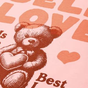 เสื้อยืดคอกลมแขนสั้นพิมพ์ลายกราฟิกสำหรับผู้หญิงเสื้อยืดผ้าฝ้ายลำลองมีสไตล์พิมพ์ลายศิลปะตัวหนา - Product Image 3