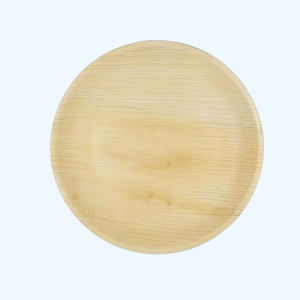 100% vaisselle jetable en feuille de palmier biodégradable naturelle assiettes compostables pour le service des aliments pour les fêtes restauration restaurants - Product Image 1