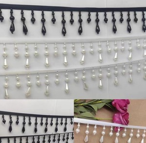 Flecos de Perlas Hechos a Mano de 90 cm de Largo y 4.5 cm de Ancho para Cócteles - Product Image 2
