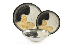 Service de table Excelsa Dioniso 12 pièces en céramique beige - Product Image 2