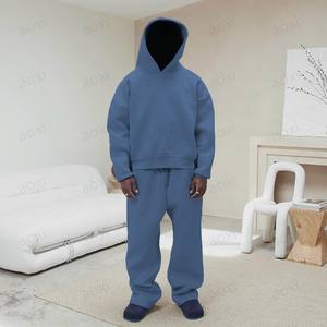 Sweat-shirts surdimensionnés en coton français de qualité supérieure, fabriqués sur mesure, lourds, 500 g/m², en molleton, vierges - Product Image 6