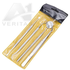 Instruments chirurgicaux dentaires VERITAS de haute qualité, 4 pièces, en acier manuel, ensembles d'examen avec spatule de remplissage en résine composite - Product Image 4
