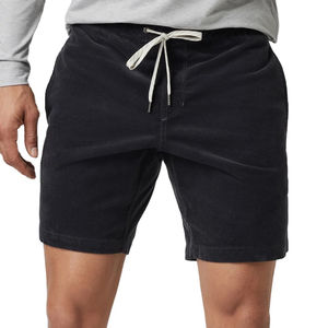Pantalones cortos de pana para hombre hechos de algodón orgánico con un diseño casual con bolsillos y cordón ajustable Pure Cotton - Product Image 4