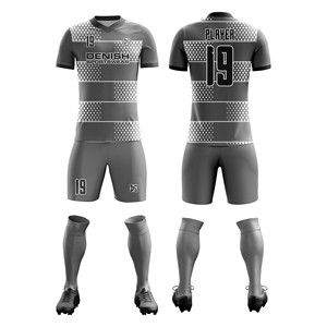 Kit de maillot de football sublimé en polyester respirant à séchage rapide personnalisé de haute qualité uniformes de football pour les clubs d'équipe - Product Image 1