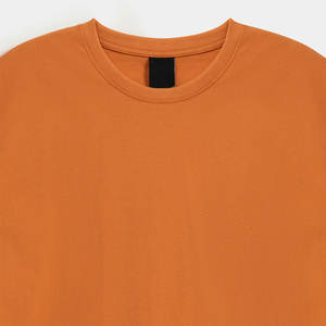 T-shirts pour hommes, couleur unie orange, T-shirts pour hommes pour adultes, vente en ligne, coton, coupe ample, manches courtes, vêtements pour hommes, T-shirts - Product Image 5
