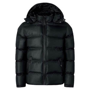 Chaqueta de Lona Acolchada de Alta Calidad para Hombre con Cuello Alto, Función Térmica, Logotipo Personalizado, Impermeable, Reversible, Cálida para Invierno, Venta al Por Mayor - Product Image 1