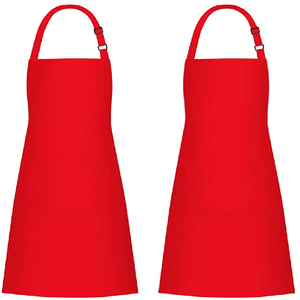 Factory Provide Durable Kitchen Cooking Custom Print Embroidery Small OEM MOQ 100% Organic Cotton GOTS Certificate Men Apron Set - Product Image 1