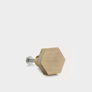 Personalized hexagonal solid brass door knobs for home dresser door cabinet furniture decorative <b>kitchen</b> wardrobe handle knobs - Product Image 3