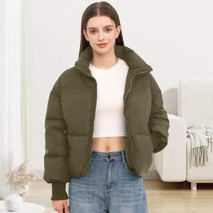 Classic Winter Fashion Women's Puffer Jacket Cotton Filling Knitted Breathable Design-<b>Waterproof</b> Windproof for Daily Casual Wear - Product Image 4