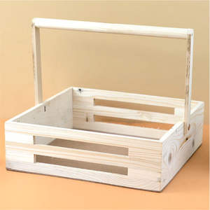 Wooden <b>Gift</b> <b>box</b> <b>Gift</b> <b>Hamper</b> Tray with Handle - Product Image 3