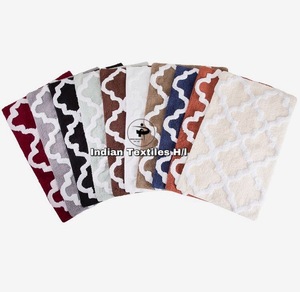 Alfombrilla de baño de nuevo diseño, hermosas alfombrillas de baño de algodón con mechones, diseño más suave, directo de fábrica, precio al por mayor, hecho a máquina - Product Image 1