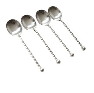 Juego de cucharas de café de acero pulido dorado hecho a mano de la mejor calidad, vajilla con espejo y mango de Metal, cubiertos - Product Image 5