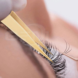 Pinzas para Pestañas de Acero Inoxidable GEMSTONE ENTERPRISES GE-1710 con Logotipo Personalizado, Duraderas, Reutilizables, Punta Suave, Fabricación en Pakistán - Product Image 6