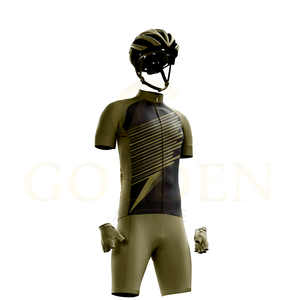 Combinaison de cyclisme professionnelle à manches courtes de qualité supérieure, respirante, confortable et durable, vente en gros personnalisée - Product Image 3