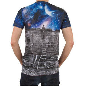 Superventas 100% algodón camiseta de hombre de alta calidad peso ligero sublimación camiseta tamaño adulto - Product Image 2