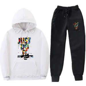 Venta al por mayor Mens Jogger Pants Set Sudaderas con capucha Ropa deportiva Hombres Chándal Hombres Sudadera y Joggers Chándal Set - Product Image 2