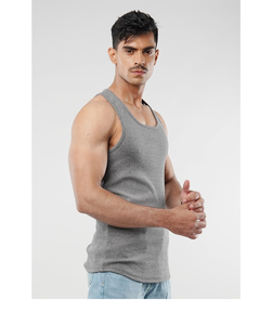 Chaleco sin mangas informal de verano para hombre, camiseta sin mangas de algodón 100%, chaleco holgado de Color sólido liso para Fitness, chaleco deportivo para correr transpirable - Product Image 1
