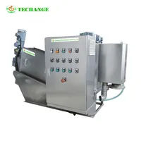 Presse à vis multi-plaques HOT Déshydrateur de boues Séparateur de solides liquides Machine de déshydratation des boues