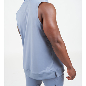 Vêtements de rue Gym Pull à capuche sans manches Veste à capuche pour hommes Vêtements décontractés Sweats à capuche Logo personnalisé Design - Product Image 6