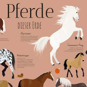 Alfombrilla de Escritorio con Diseño de Caballo de Dibujos Animados, 60 x 40 cm - Product Image 1