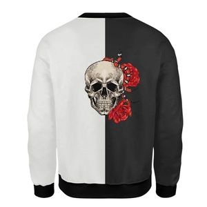 Nueva llegada de la moda de los hombres impresos de manga larga suéter básico de cuello redondo sudaderas de algodón poliéster personalizado de alta calidad con capucha - Product Image 2