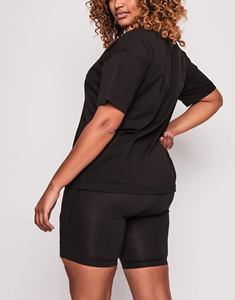 Conjunto de Dos Piezas Casual Holgado de Algodón 100% para Mujer, Verano 2025, con Características de Secado Rápido y Ecológicas - Product Image 2