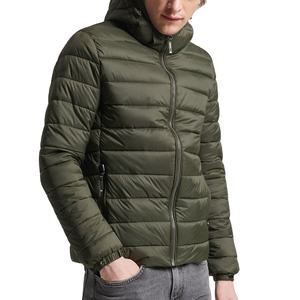 Blouson matelassé pour homme au design personnalisable, imperméable, coupe-vent, à capuche, avec poches, en tissu de laine, disponible en noir et rouge, pas cher, 2026 - Product Image 3