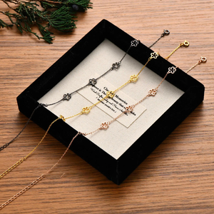 सोने और चांदी के प्लेटेड प्यारे फूलों के आकार लिंक के साथ थोक बिक्री श्रृंखला, नए लोकप्रिय सरल डिजाइन - Product Image 6