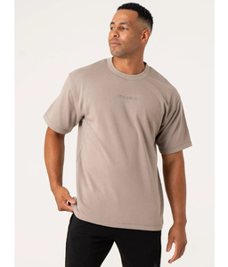 Nouveau style 220gsm 100% coton T-shirt uni vierge Impression personnalisée T-shirts pour hommes grande taille surdimensionnés - Product Image 1
