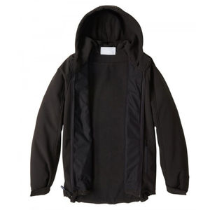 Vestes en polaire pour hommes Vêtements d'extérieur chauds et légers, confortables, en coton et polyester teints en plaine pour l'extérieur, automne et hiver - Product Image 4