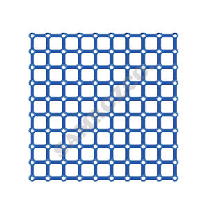 Micro plaques carrées maxillo-faciales à verrouillage en titane 10x10 trous système manuel pour face supérieure 1.5mm 2.0mm en acier inoxydable - Product Image 1