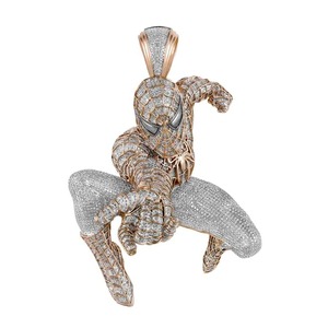 Luxury Iced Out Fine <b>Jewelry</b> VVS Moissanite Pendants & <b>Charms</b> 925 Silver IGI Certified Diamond Pendant Hip Hop Custom Spiderman - Product Image 1
