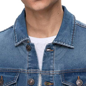 Vêtements de mode Meilleure vente Veste en jean robuste pour hommes Veste d'hiver en jean coupe-vent durable - Product Image 5